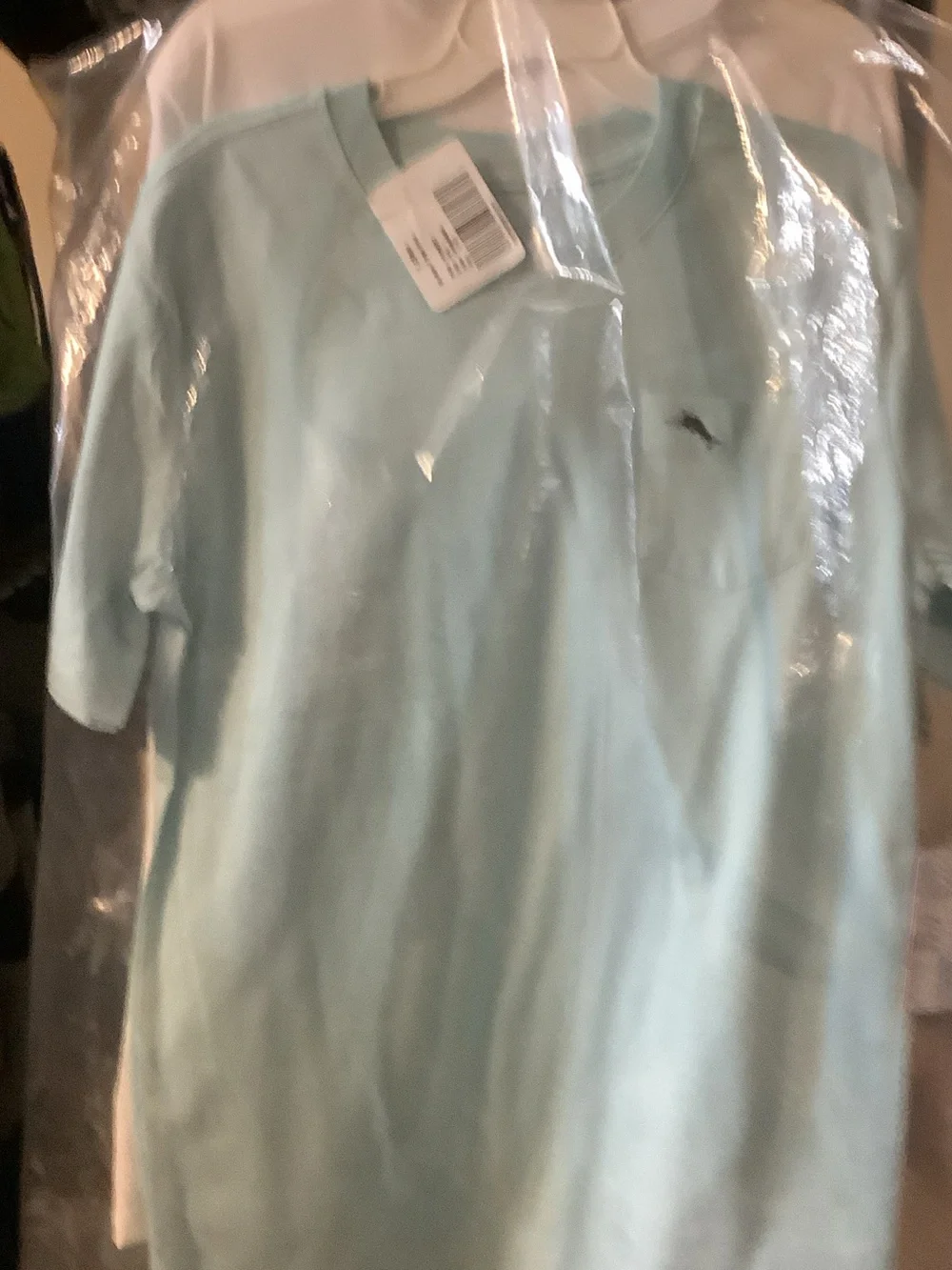 Two‎ Tommy Bahama Short-Sleeve Crew Neck Tees, Aqua, white